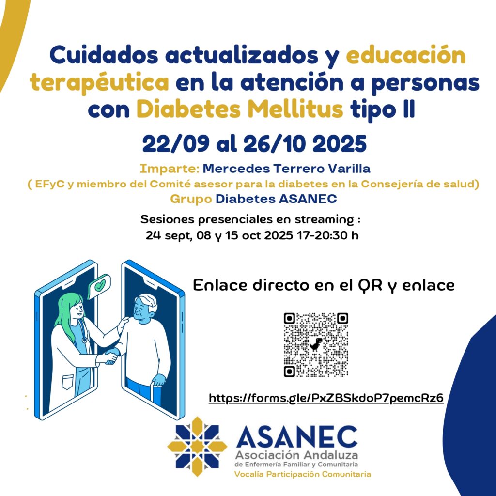 Curso: “Cuidados actualizados y educación terapéutica en la atención a personas con Diabetes Mellitus tipo 2”